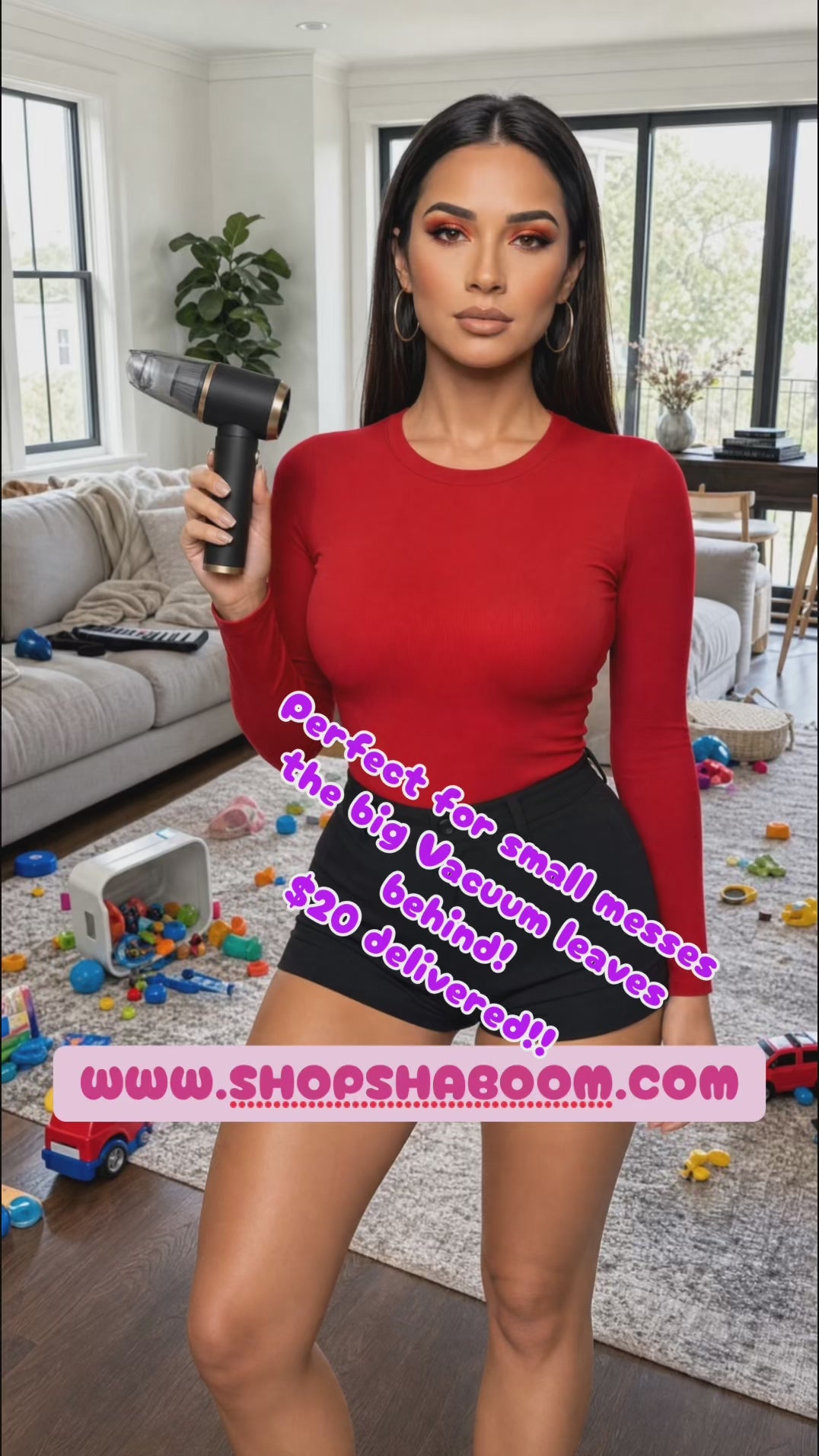 Hand-Held Super Sucker! Wireless, Powerful & Budget-Friendly - Mini Vacuum
