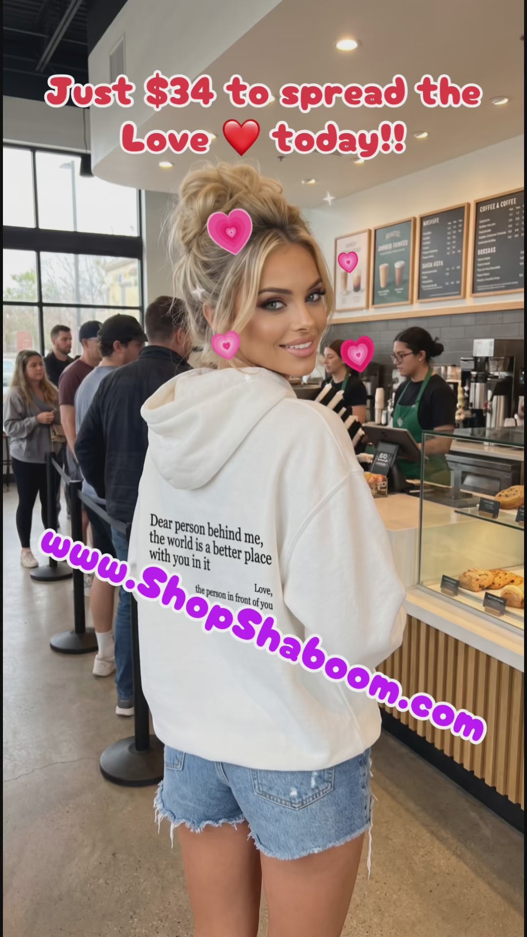 Dear Person Behind Me... Drawstring Printed Hoodie Unisex Trendy Hoodie