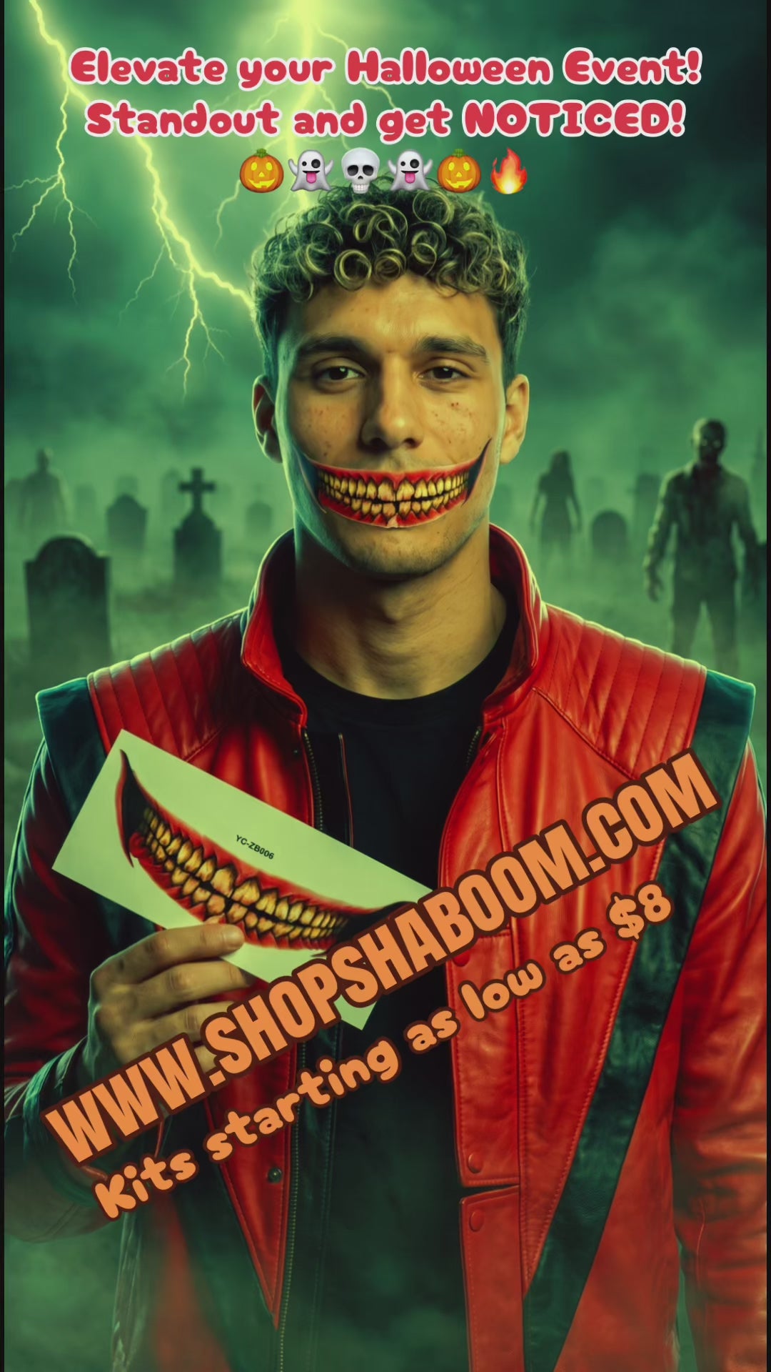 Halloween Mouth Tattoo