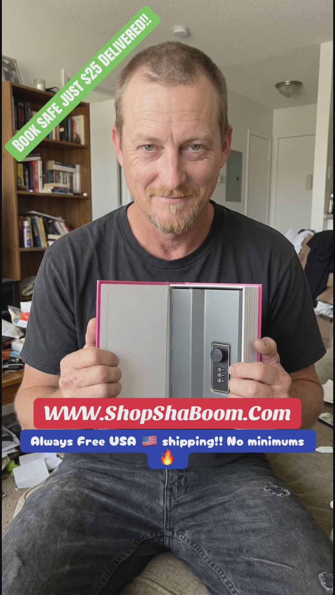Hiding in Plain Sight: Book Safe with Combination Lock